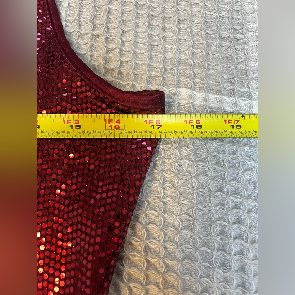 Express Sexy Sequin Strappy Midi Dress in Red, size Large, NWT! - Picture 4 of 6